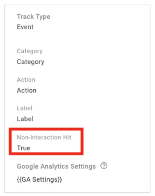 non interaction event Google Tag Manager